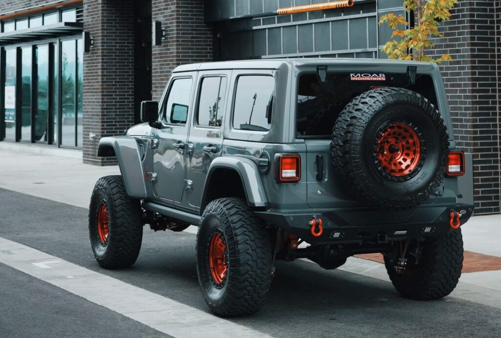 grey,jeep,wrangler,modified